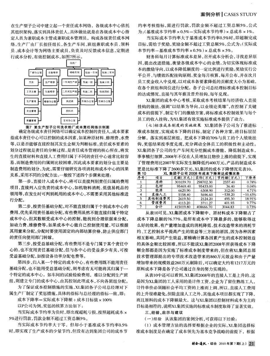 标准成本法在某日用化工企业应用的案例研究（下）——以XL集团为例_第5页