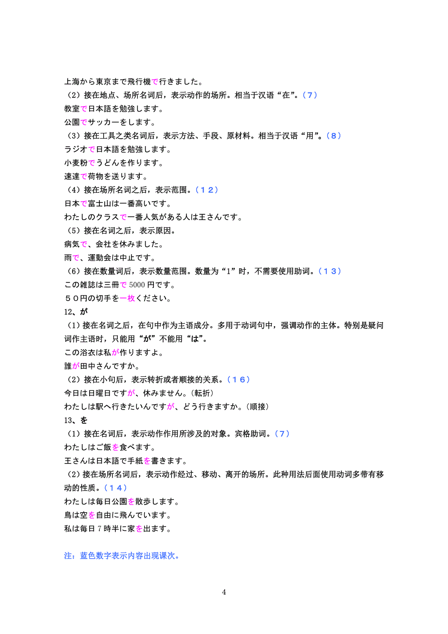 初级日语 语法整理_第4页