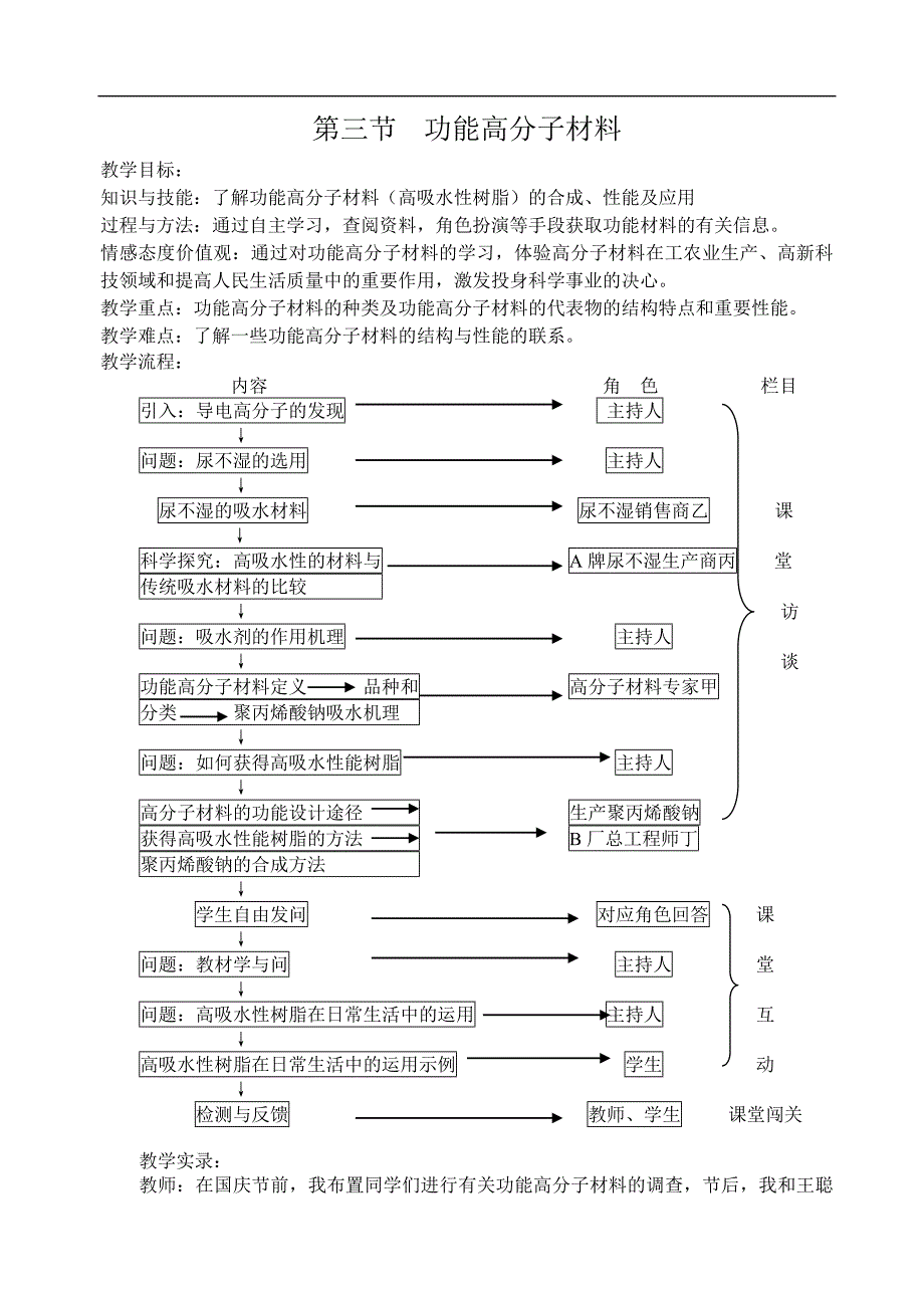 5.3功能高分子材料(课堂实录)_第1页