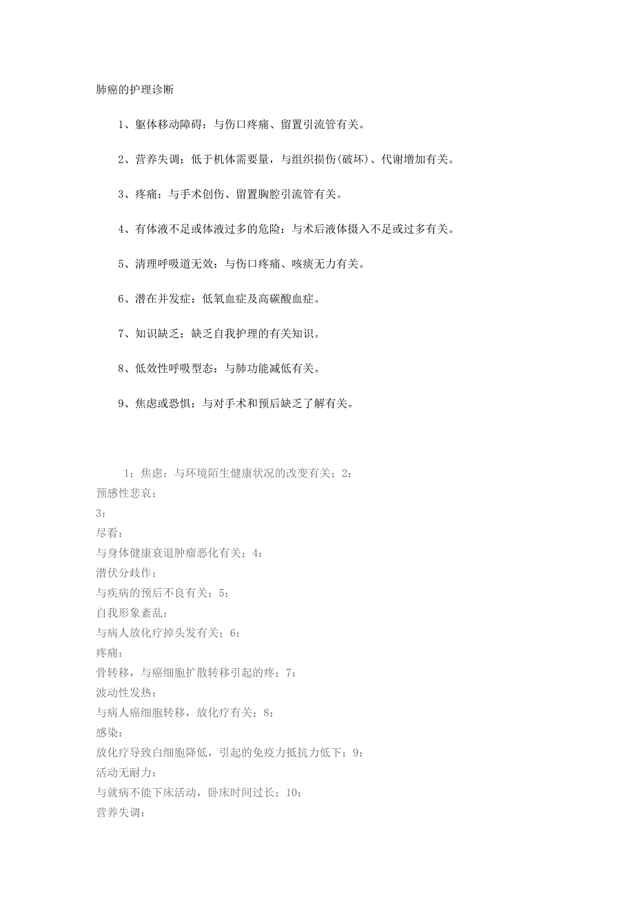 肺癌的护理诊断_第1页