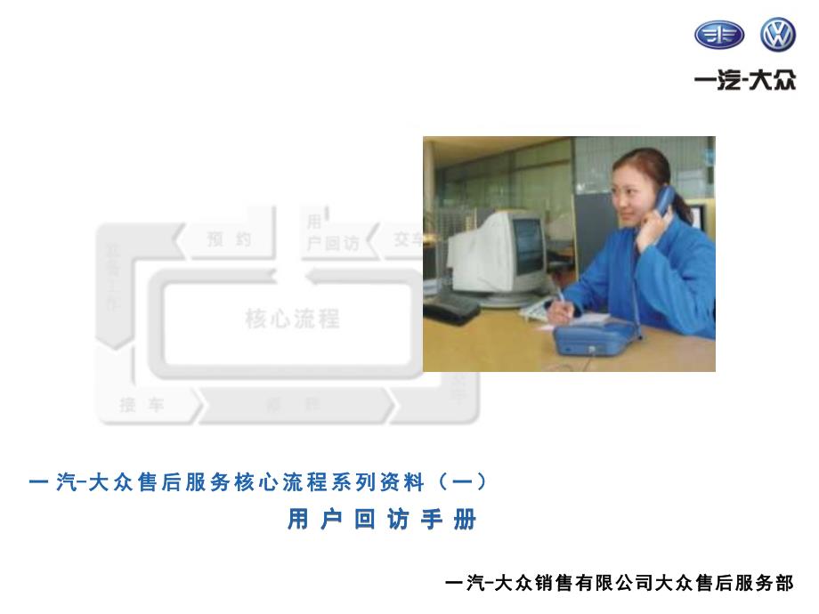 一汽大众汽车用户回访手册_第1页