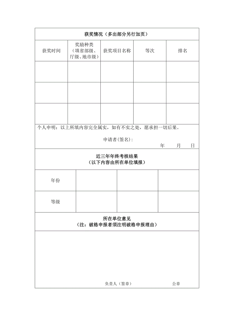 福建中医药大学实践教学基地兼职教授、副教授、讲师职务任职资格申请表_第2页