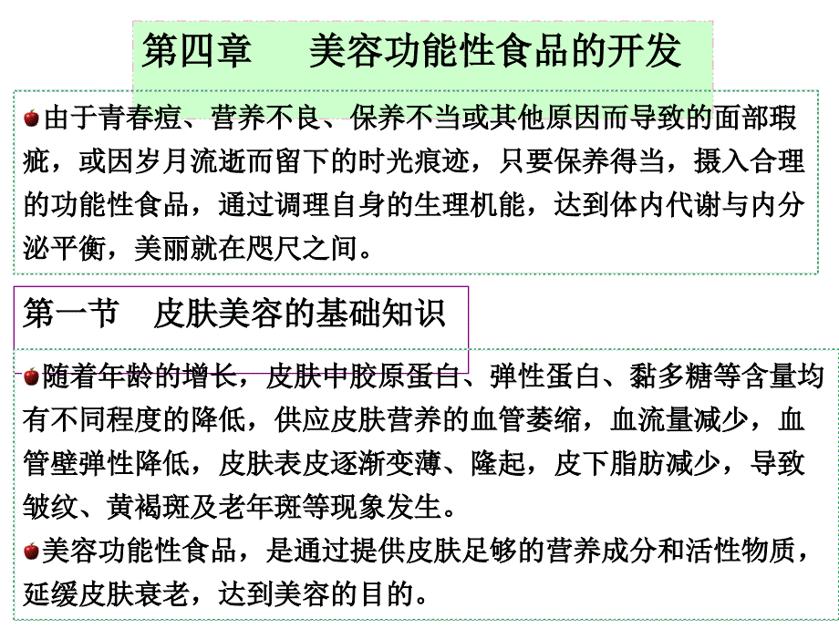 美容功能性食品的开发_第1页