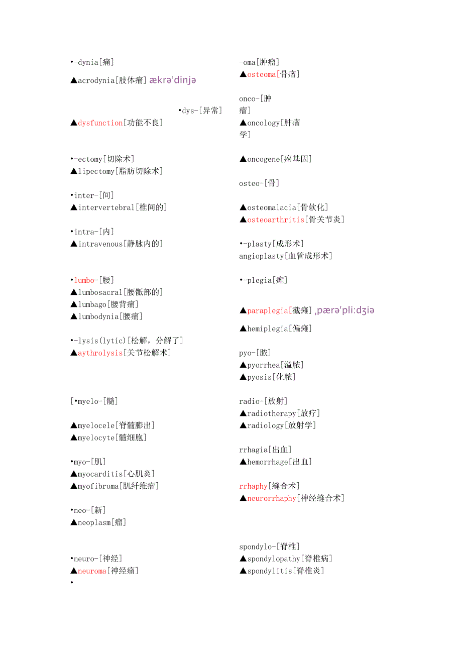 骨科常用英语词汇_第4页