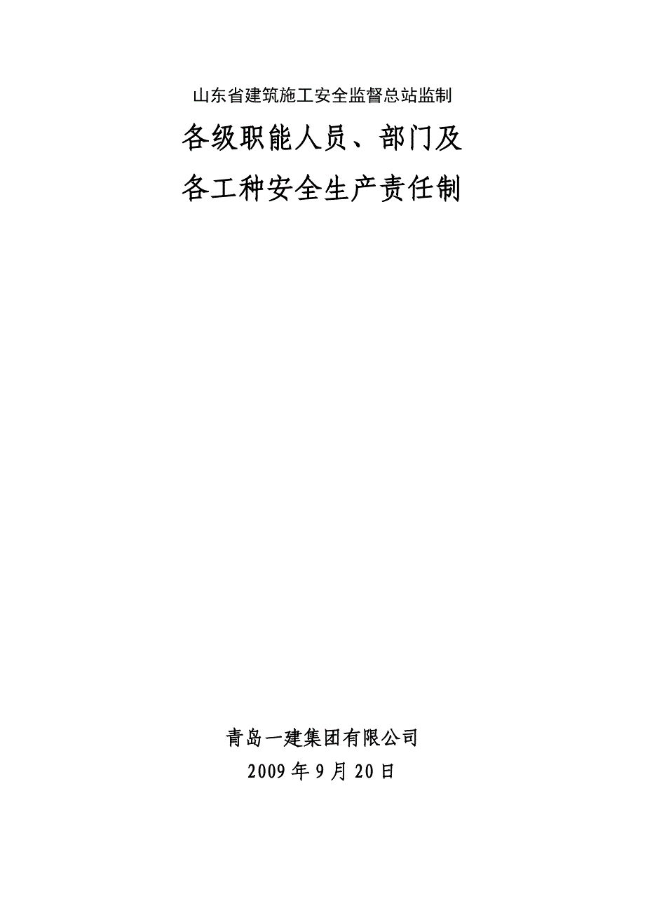 各级职能人员、部门及各工种安全生产责任制_第2页