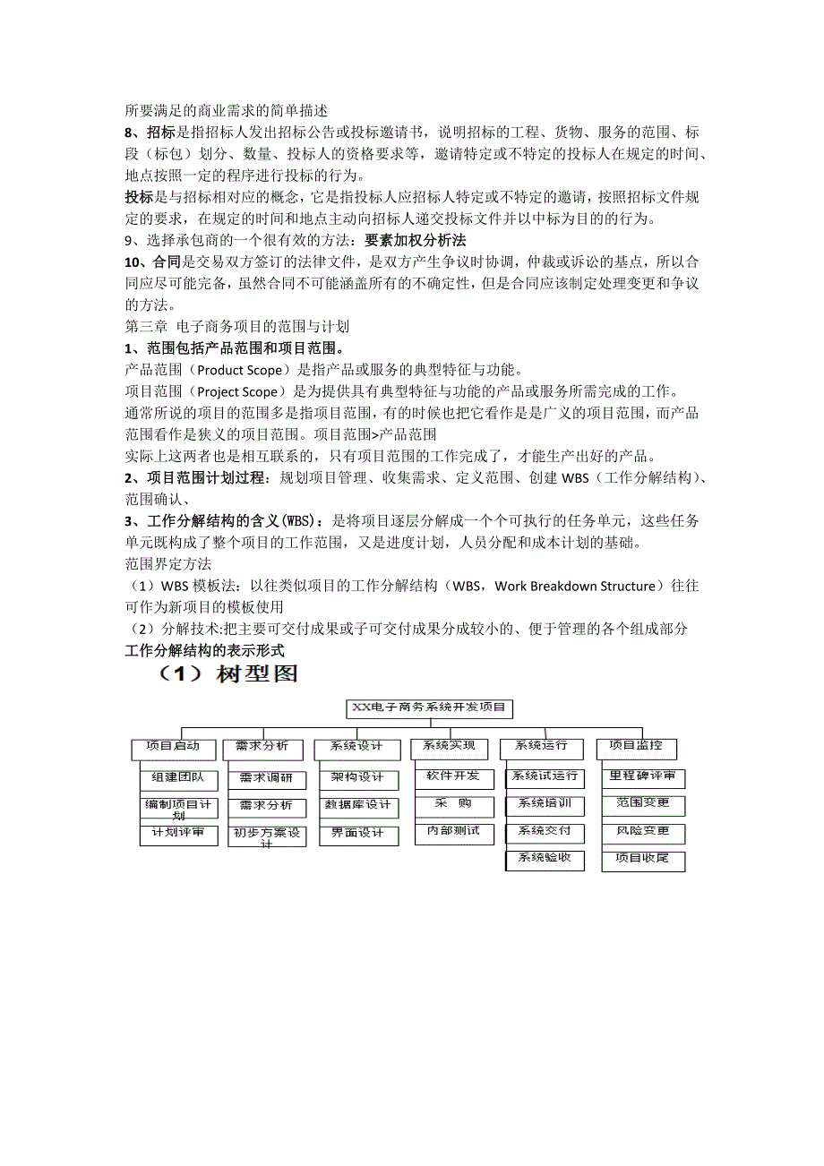 电子商务项目管理期末复习重点总结_第3页