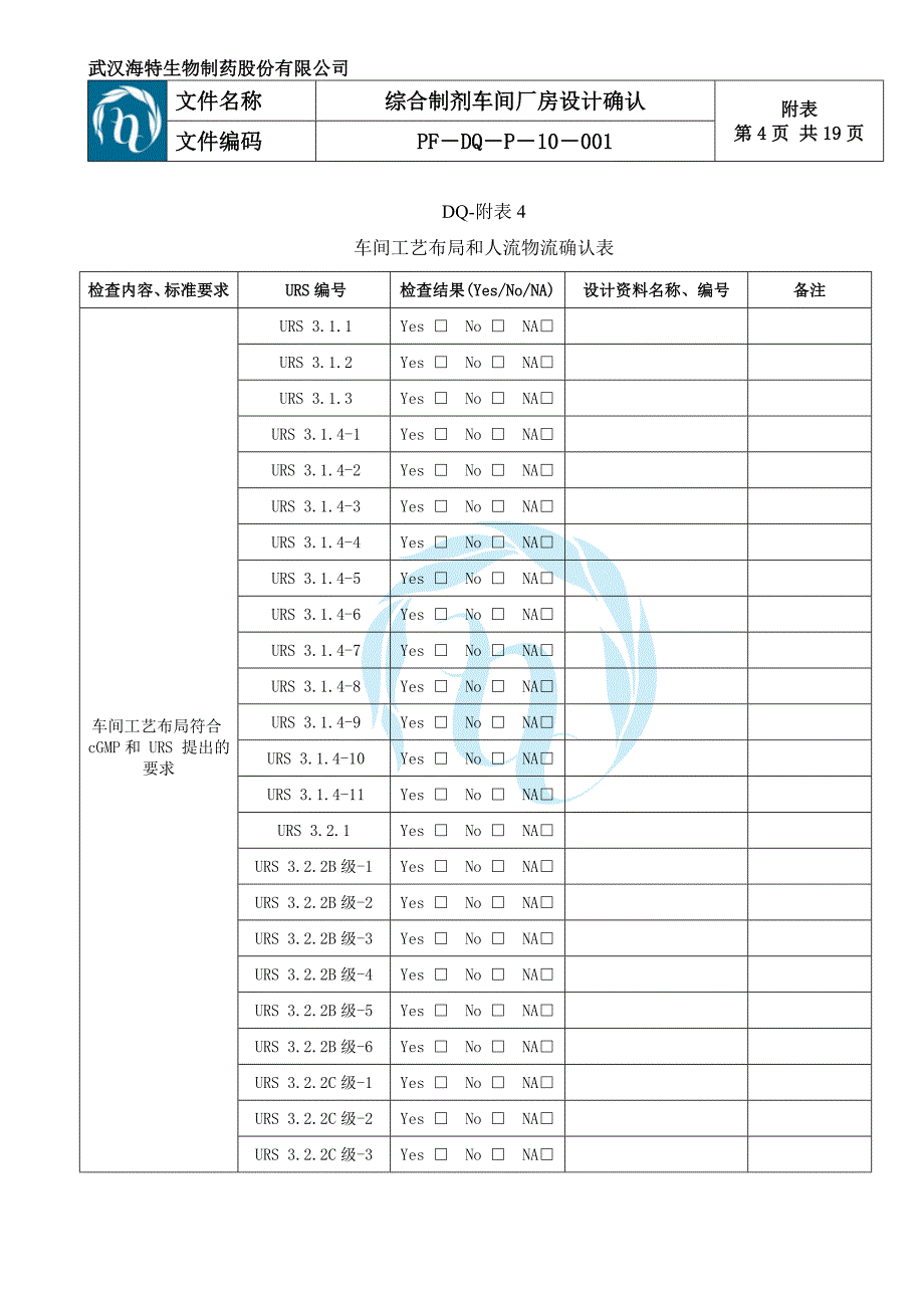 综合制剂车间厂房dq附表_第4页