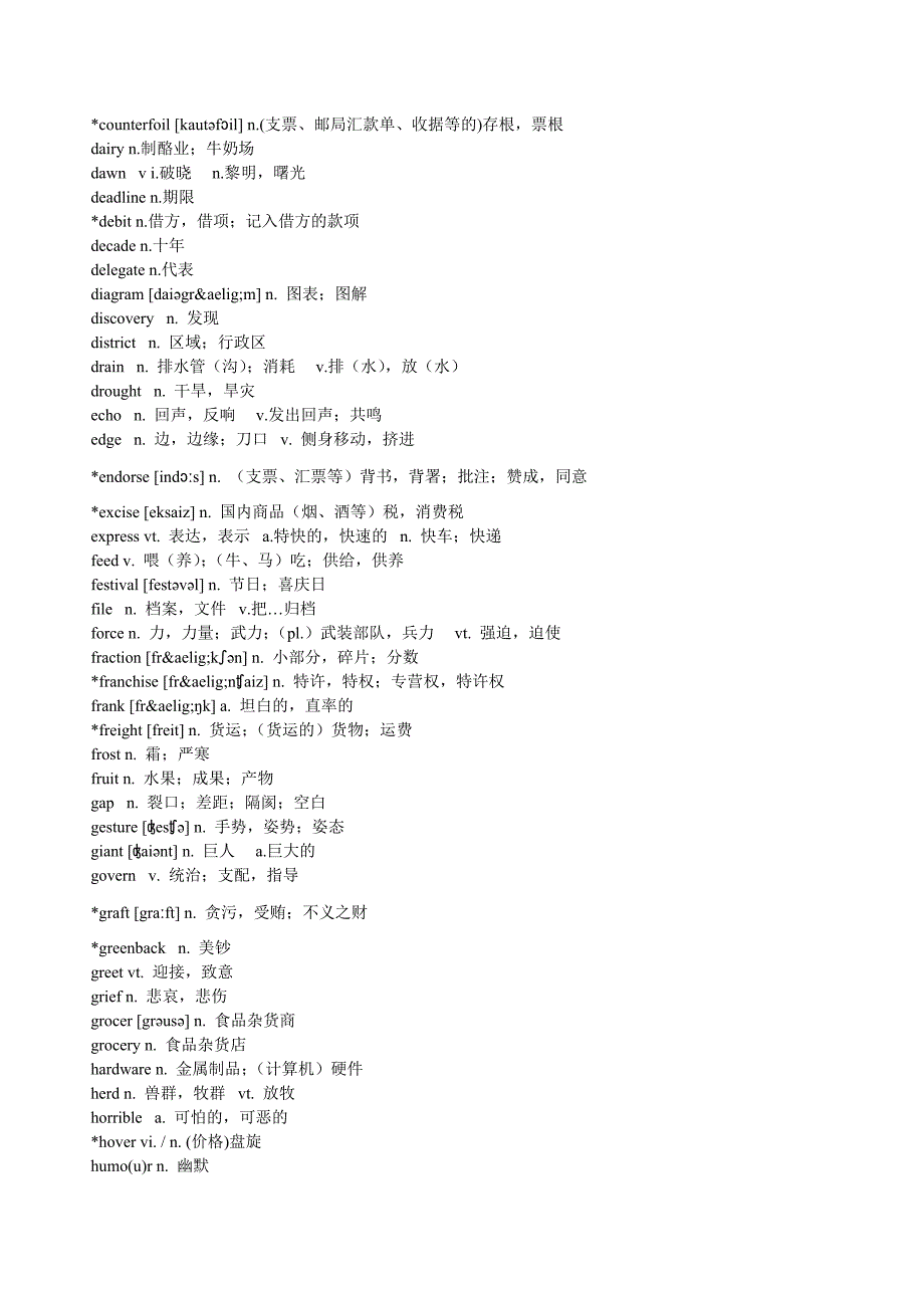 2012年考研-历年次重点英语词汇综合_第2页