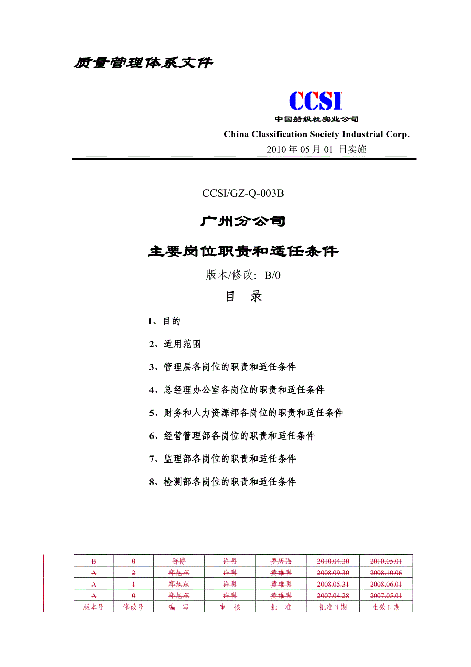 gzq003b广州分公司主要岗位职责与适任条件_第1页
