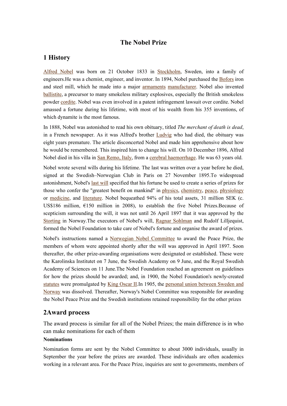 the nobel prize_第1页