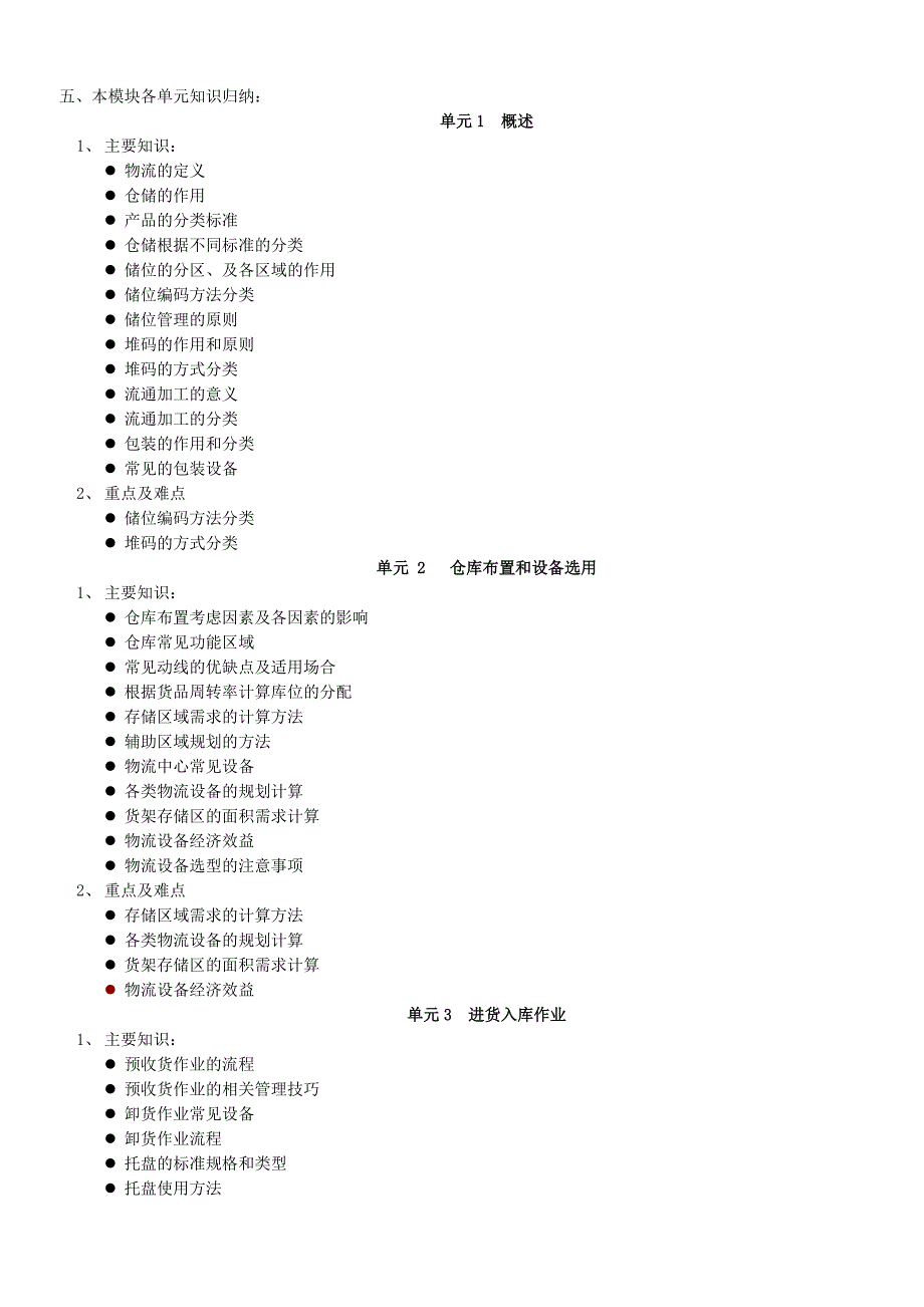 物流师新版教材考试大纲_第3页