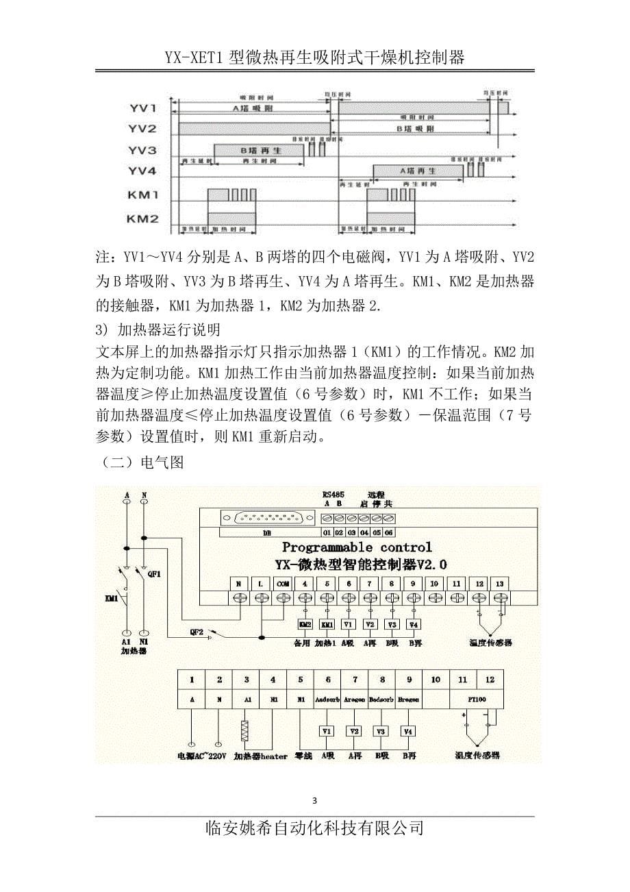 YX-XET1型微热再生吸附式控制器_第5页
