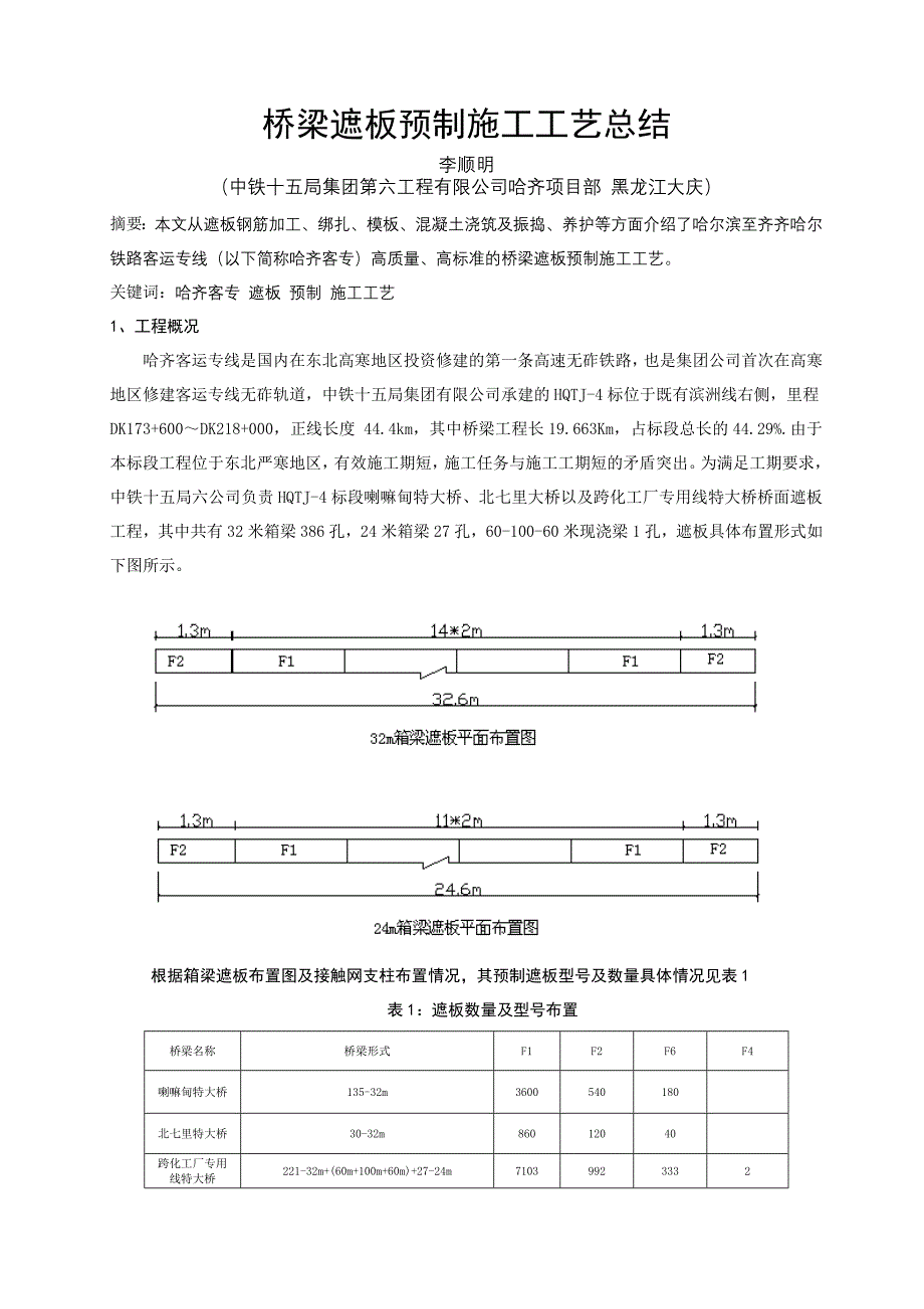 桥梁遮板施工工艺总结_第1页