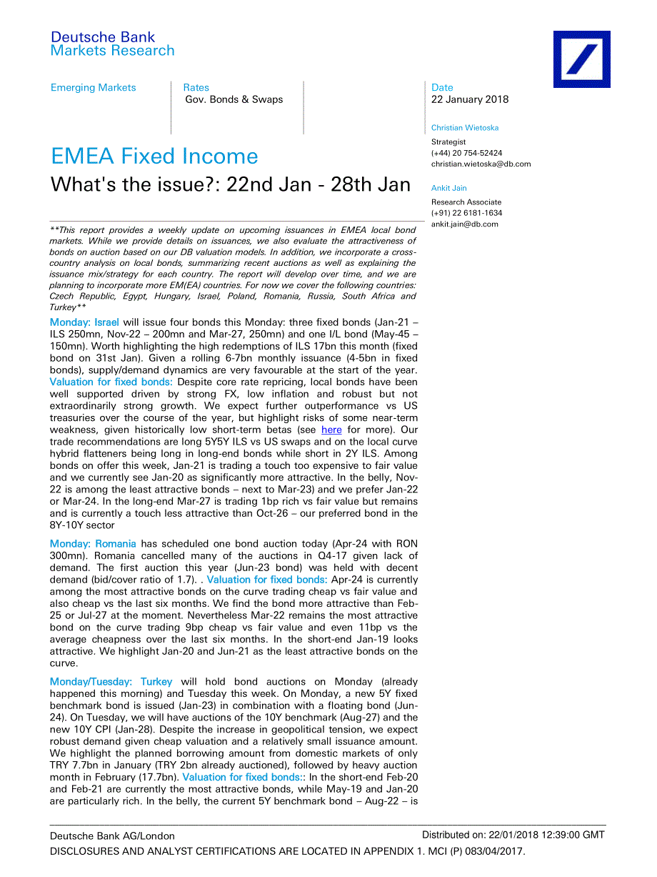 德银-新兴市场-固定收益-新兴市场政府债券与掉期交易：问题何在？_第1页