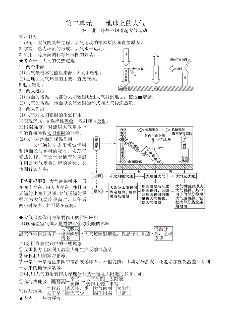 第二单元    冷热不均引起大气运动_第1页