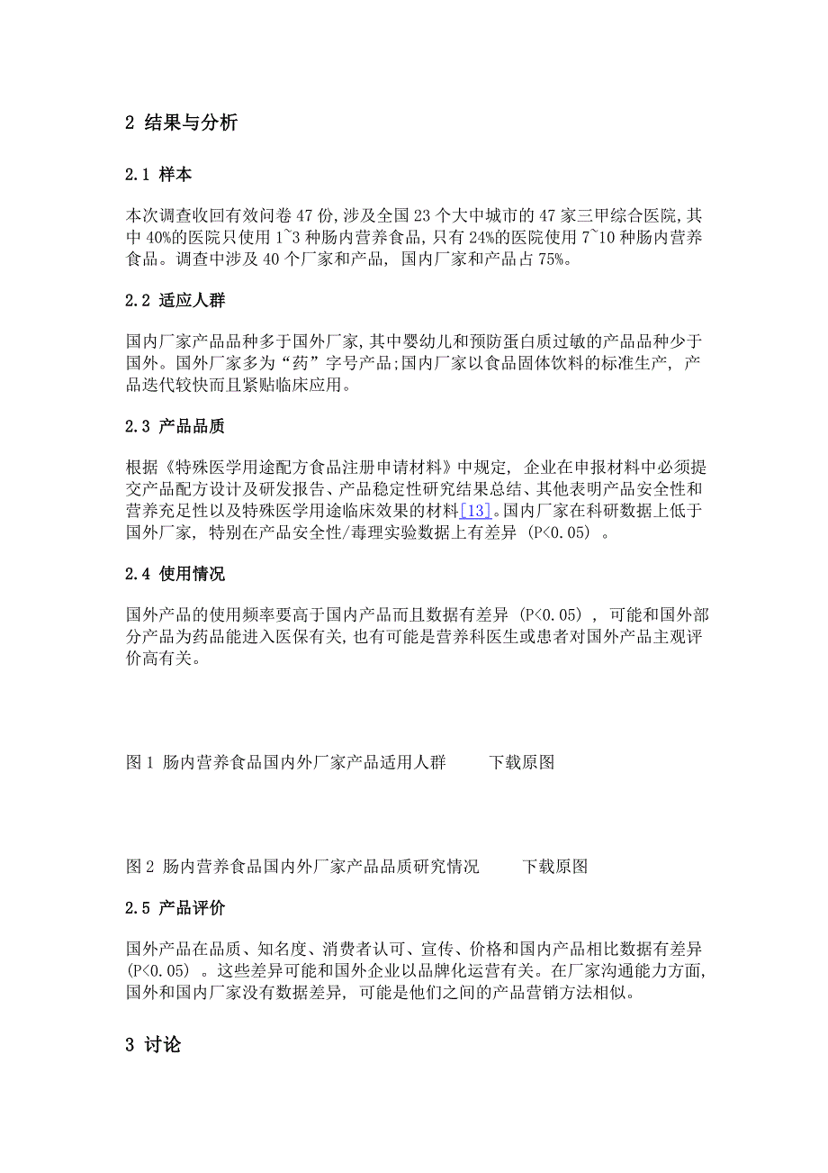 肠内营养食品临床应用调查分析_第3页