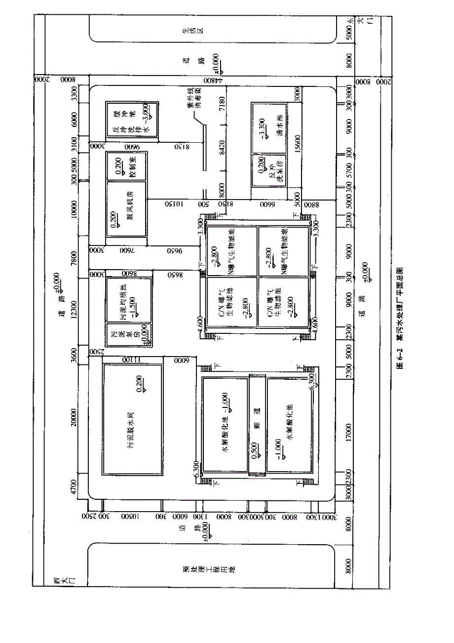 水处理平面图和高程图绘制实例步骤_第2页