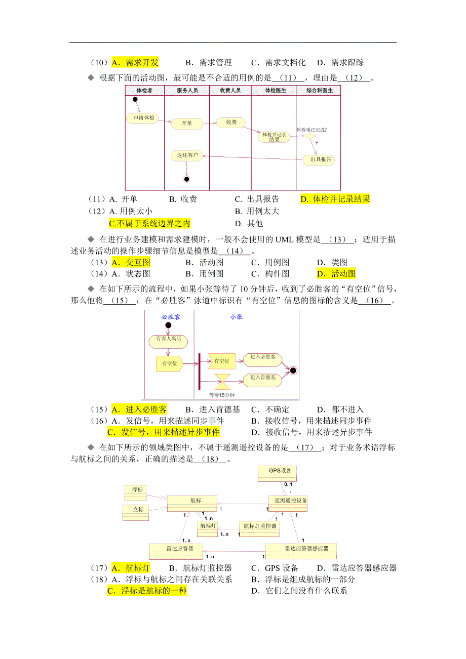 “需求分析师”测试题_第2页