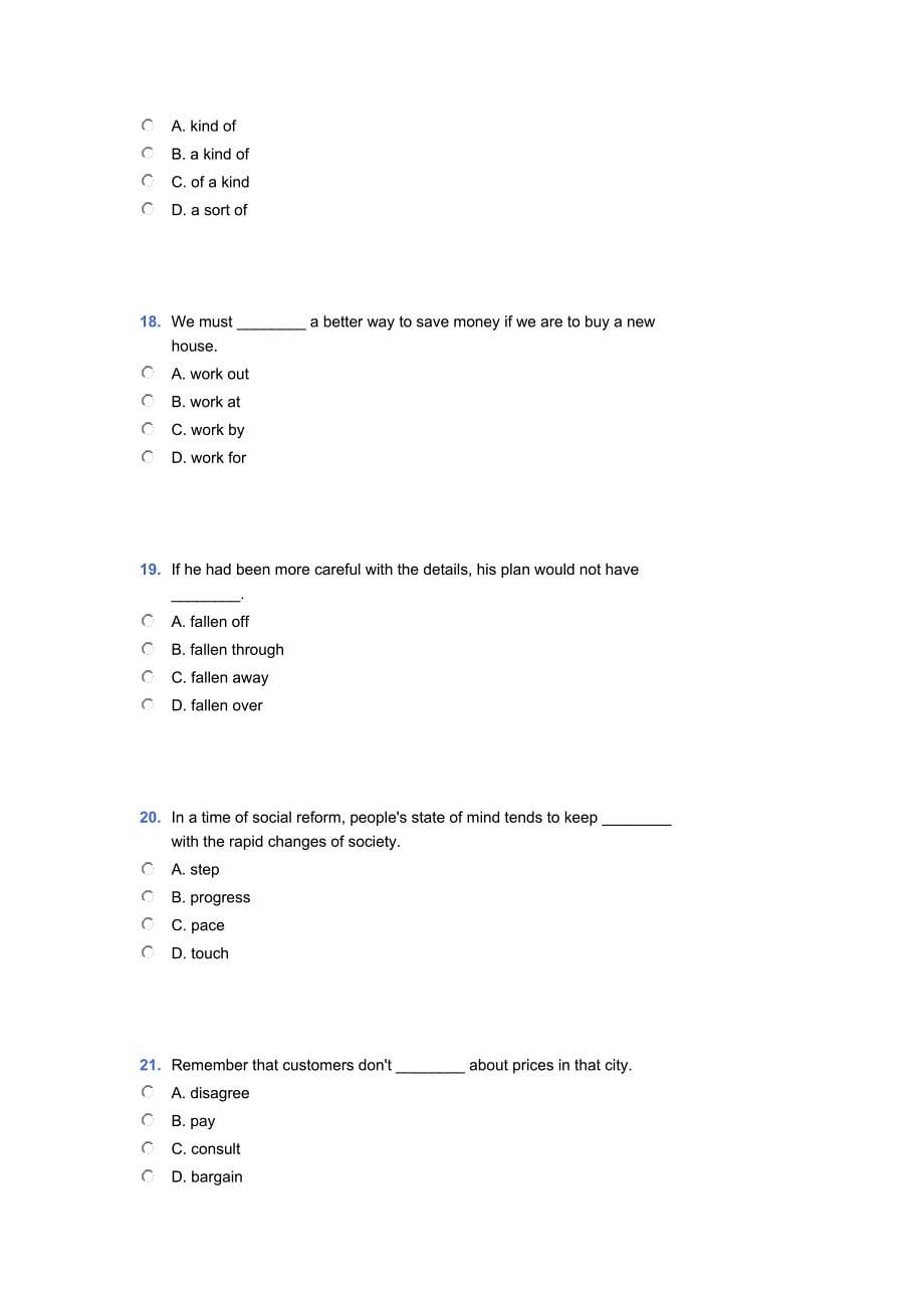 新标准大学英语 quiz 2 答案_第5页