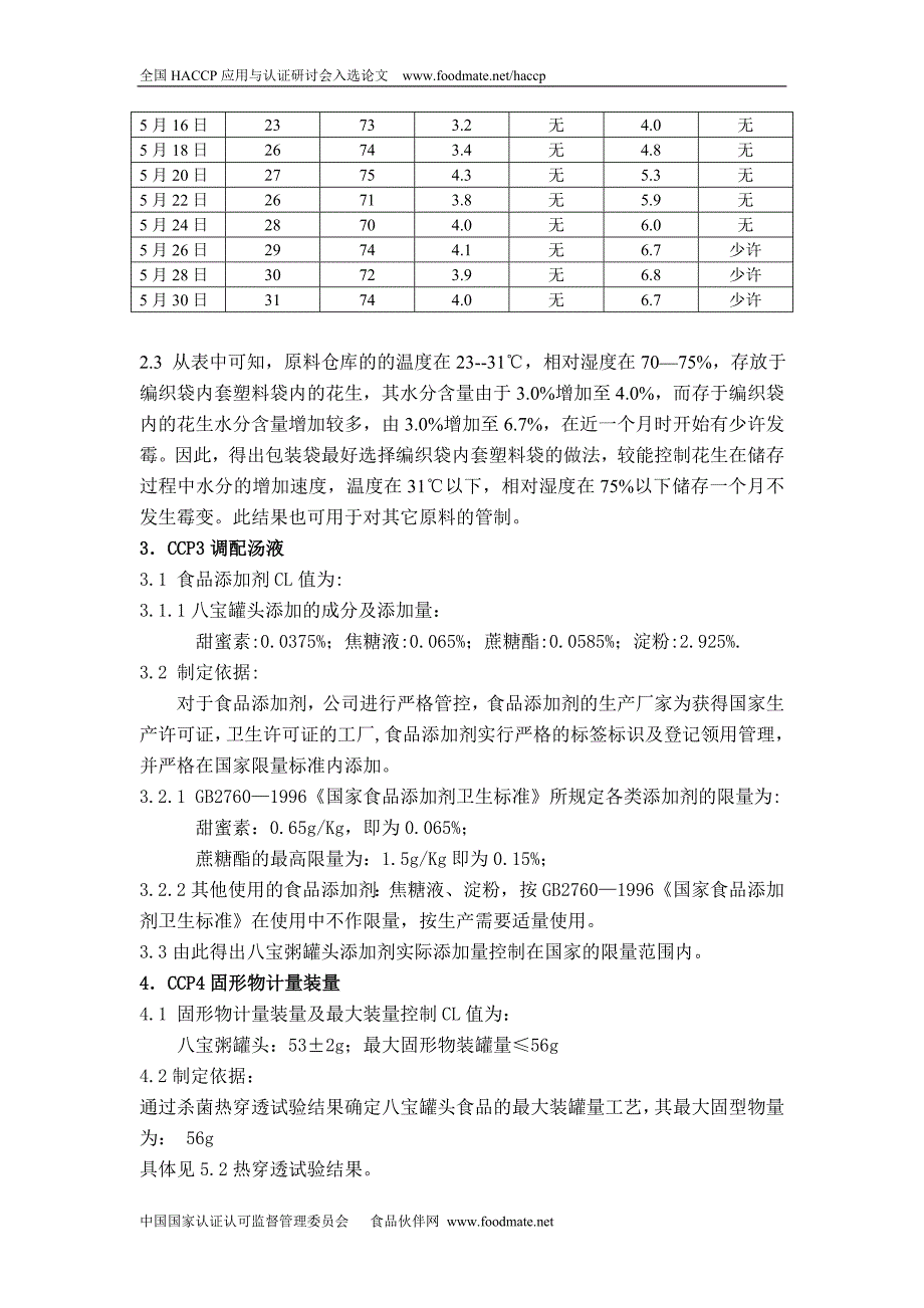 浅谈确定罐头HACCP关键控制点的关键限值_第3页