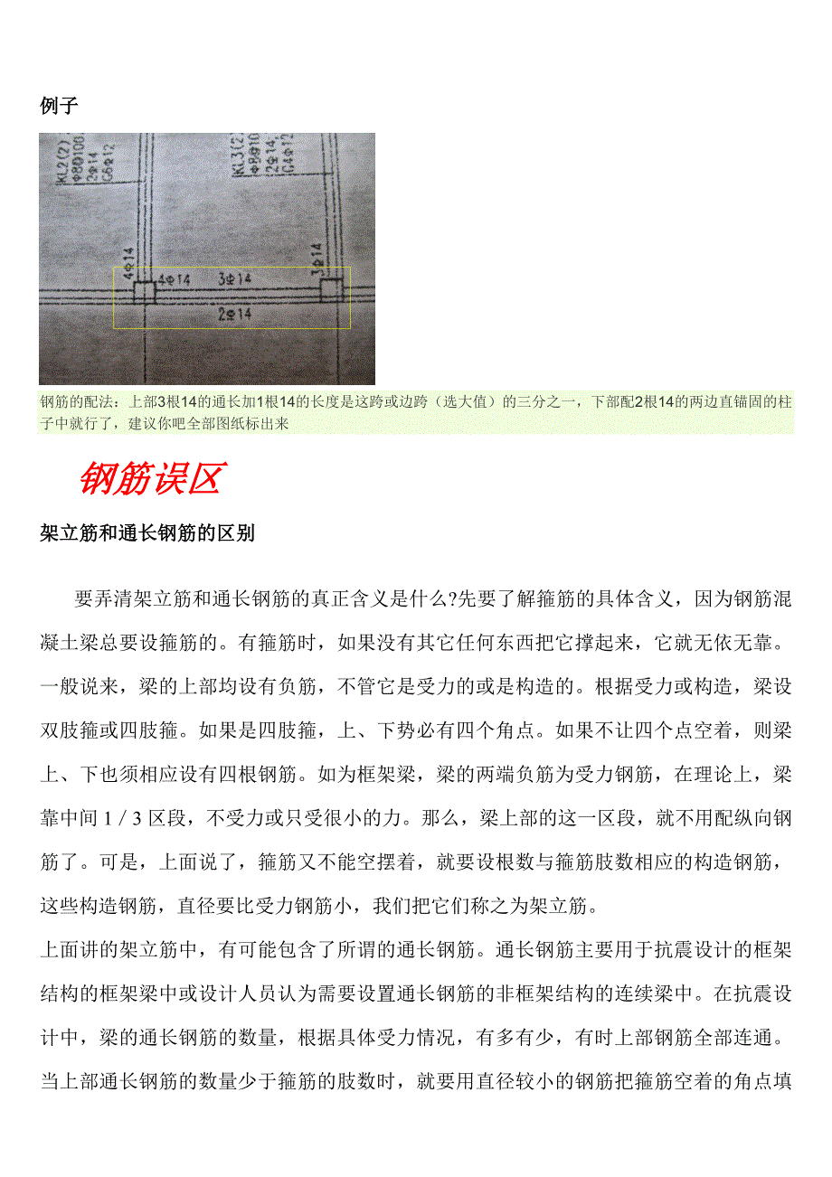 梁上部钢筋表示方法 2_第2页