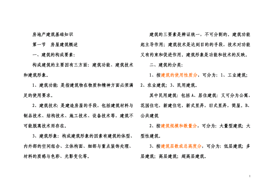 房地产建筑基础知识_第1页