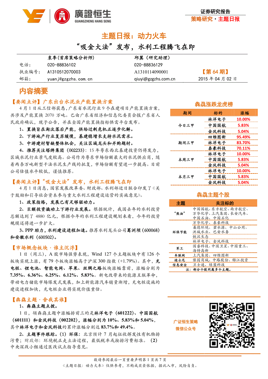 主题日报动力火车吸金大法发布,水利工程腾飞在即_第1页