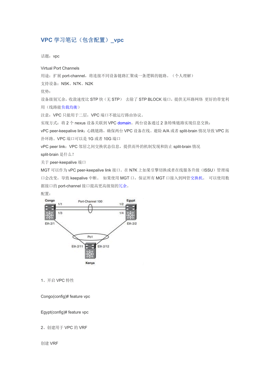 cisco vpc学习笔记_第1页