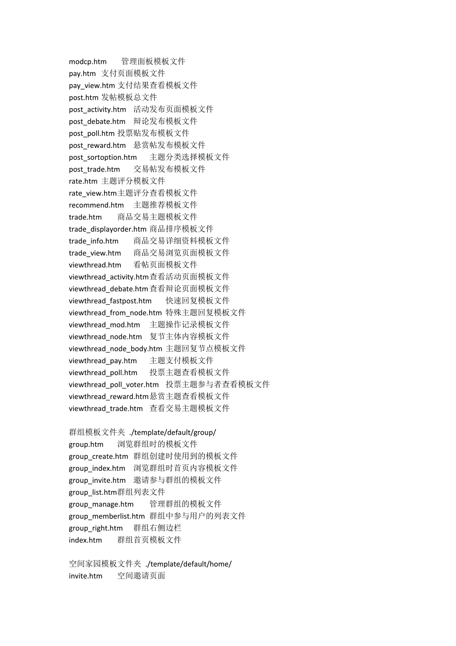discuzx模版代码 对照表_第2页