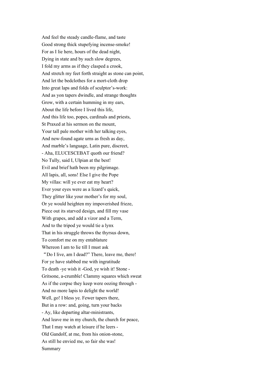 robert browning“the bishop orders his tomb at saint praxed’s church”_第3页