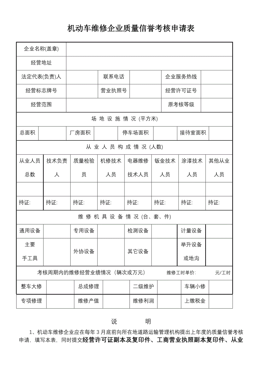 一、二类汽车及危运企业考核表_第2页