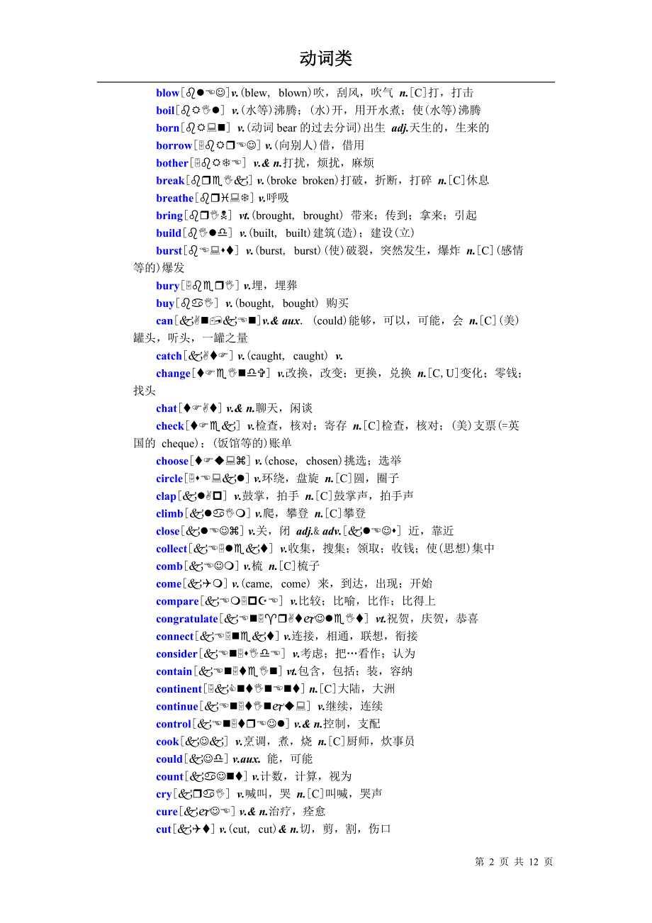 高中英语动词_第2页