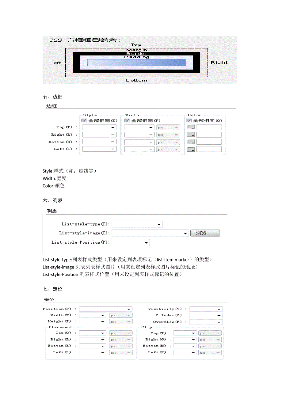 dw-cs5-css规则英汉对照表_第3页