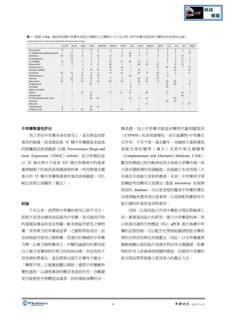 利用高通量技术预测中草药方剂的安全性及疗效_第4页