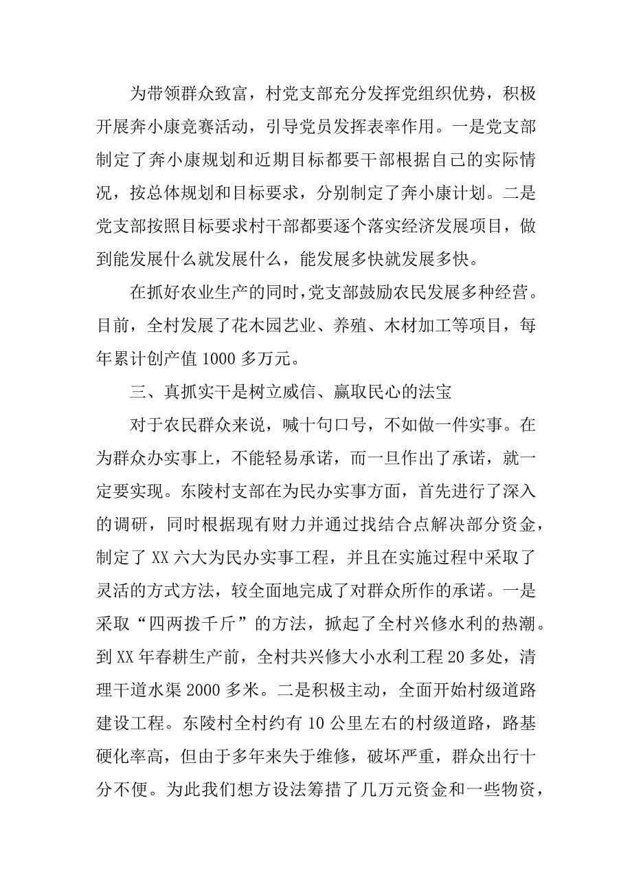 xx镇xx村党支部先进事迹_第5页