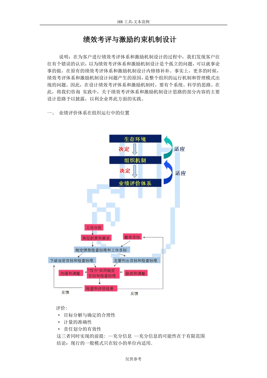 绩效考评与激励约束机制设计_第1页