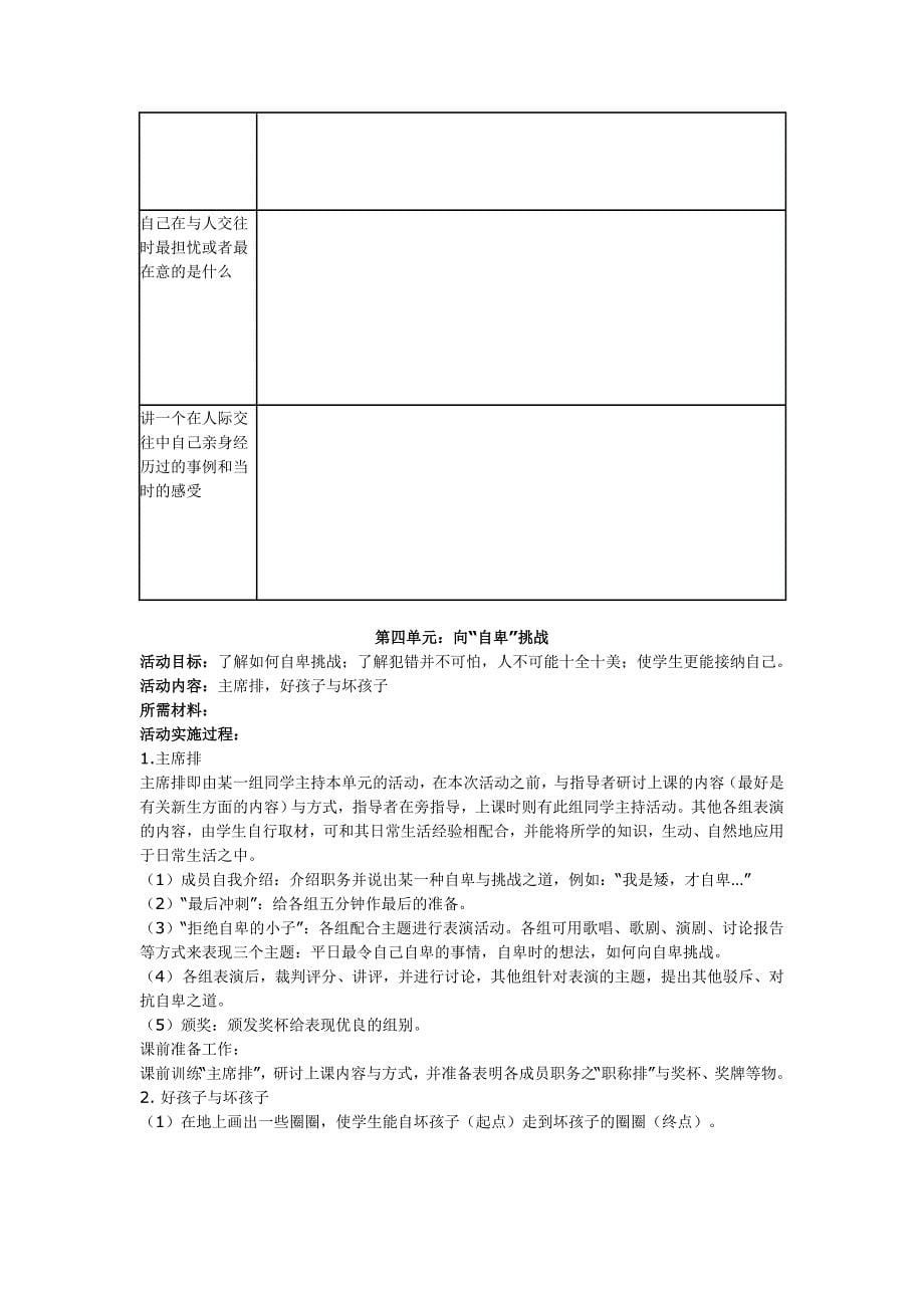 新职员工适应团体心理辅导方案_第5页