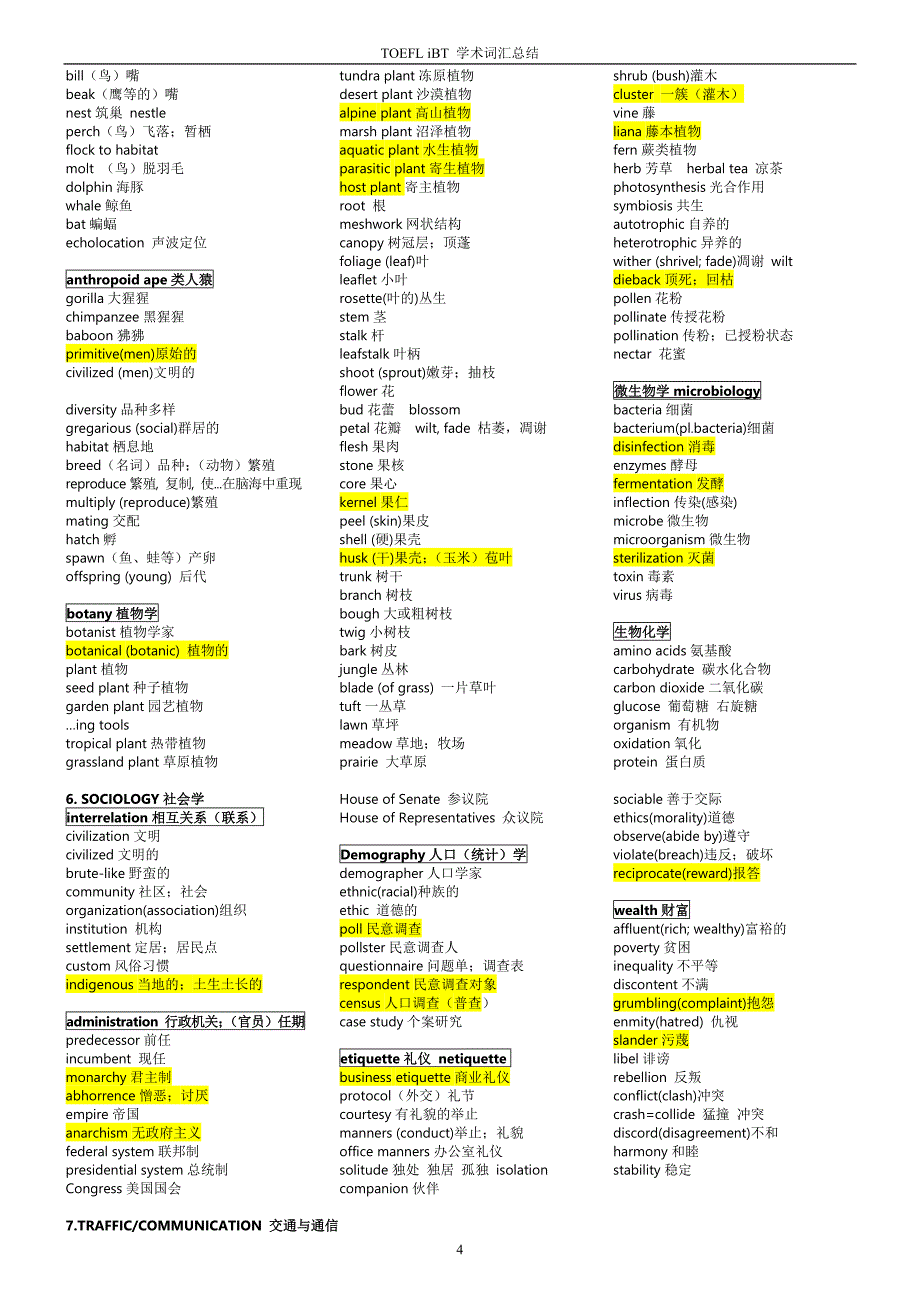 托福学术词汇总结(atomcn)_第4页