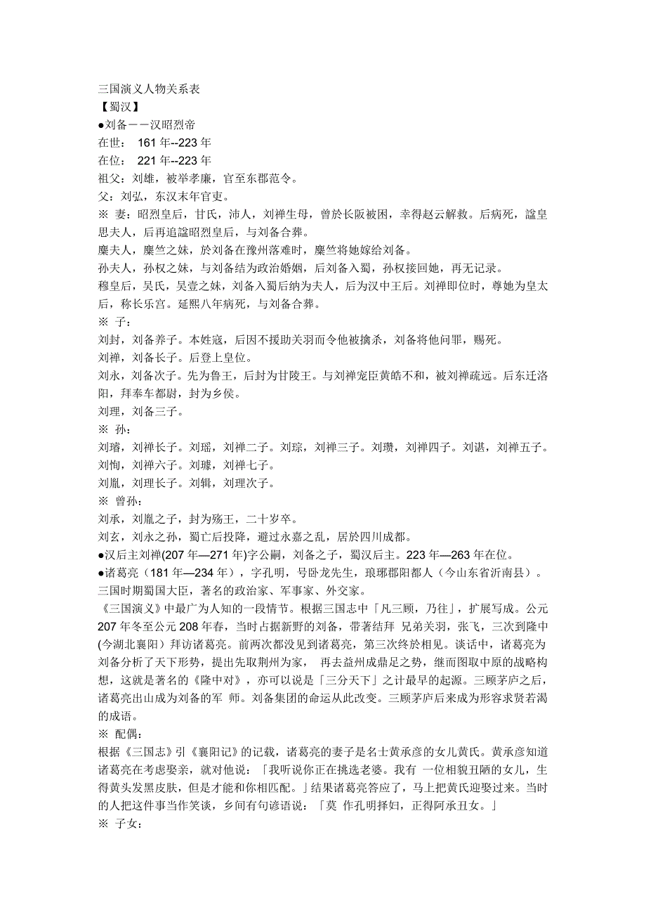 三国演义人物介绍及关系_第1页