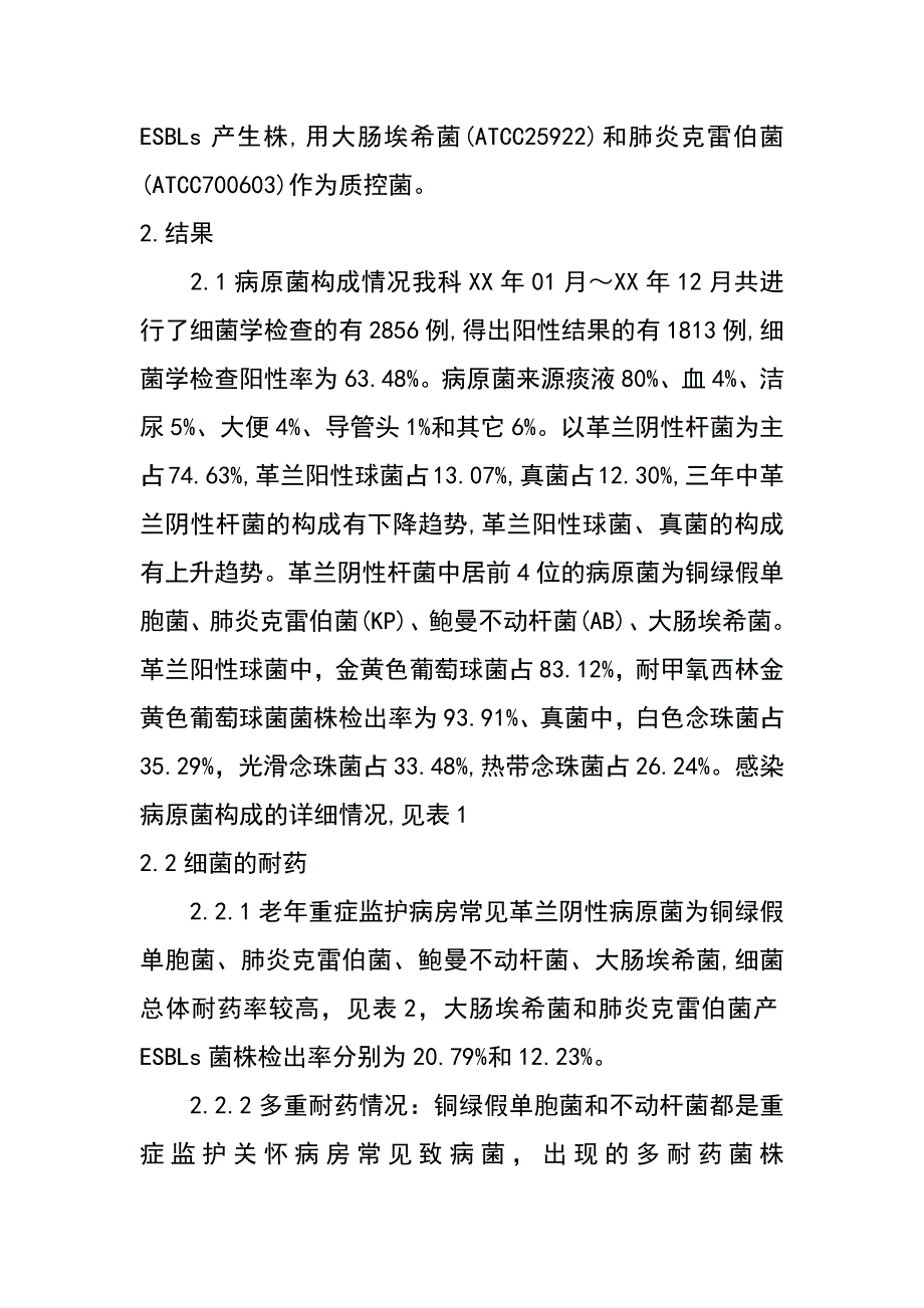 老年重症监护病房病原菌变迁与对策_第3页