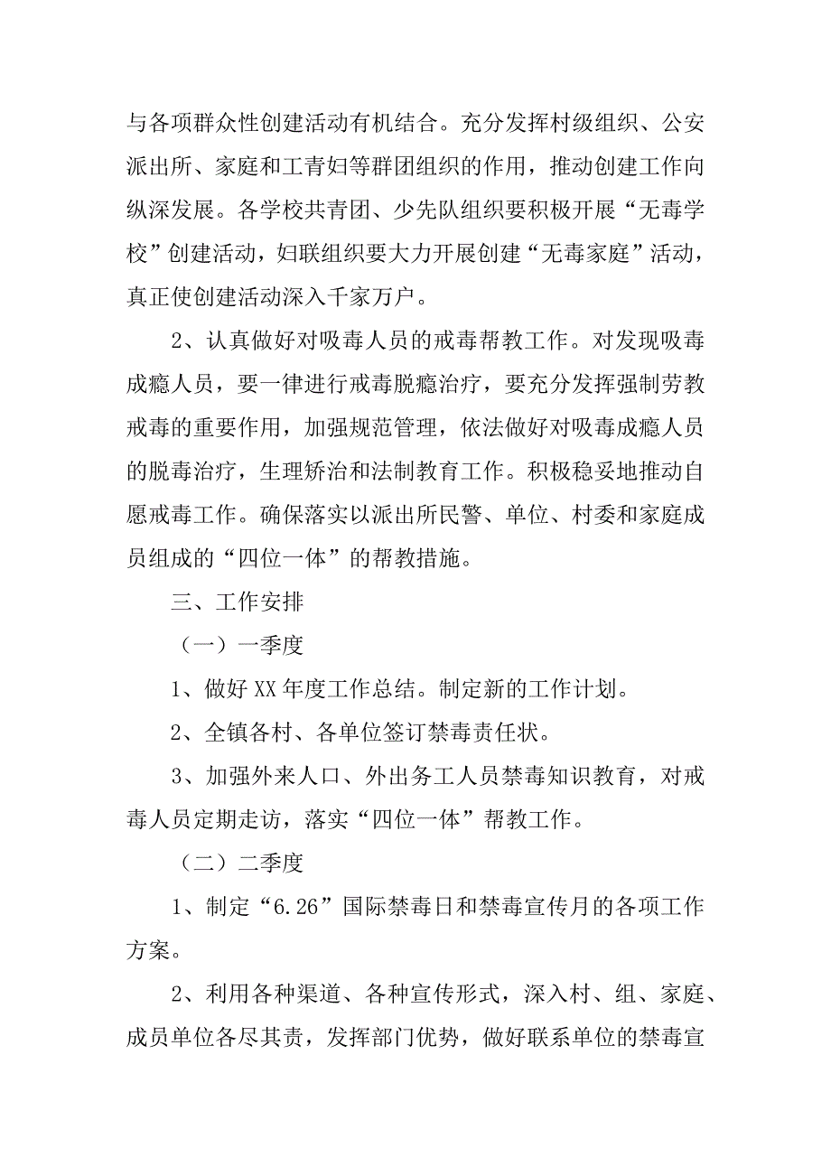 xx年##镇禁毒工作要点_第3页