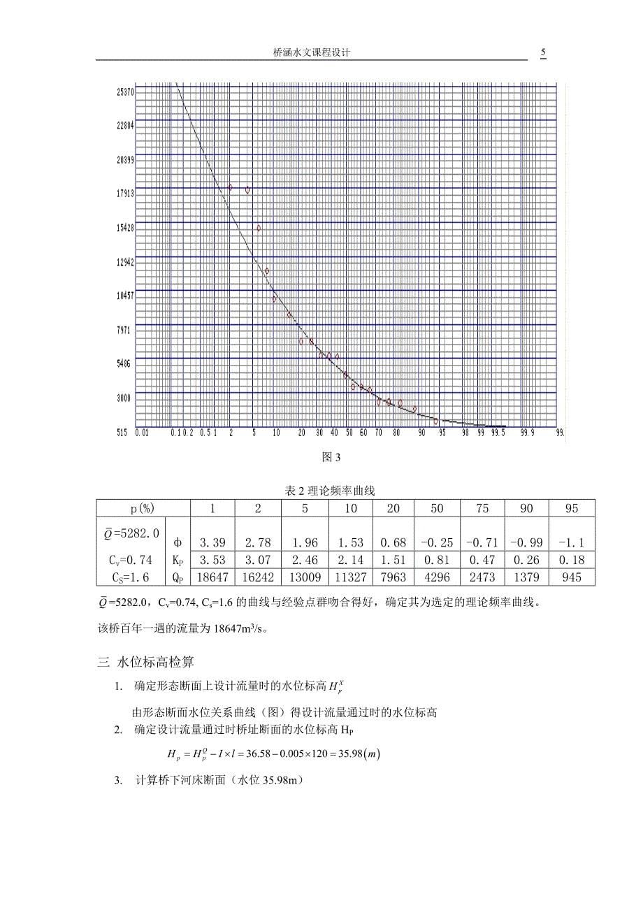 中南大学 桥涵水文课程设计模板_第5页