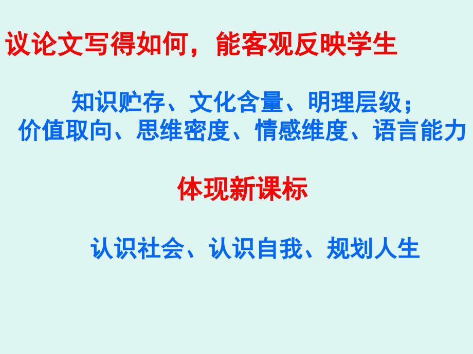 高中三年级高考作文辅导《议论类文章选材与立意》PPT课件_第4页