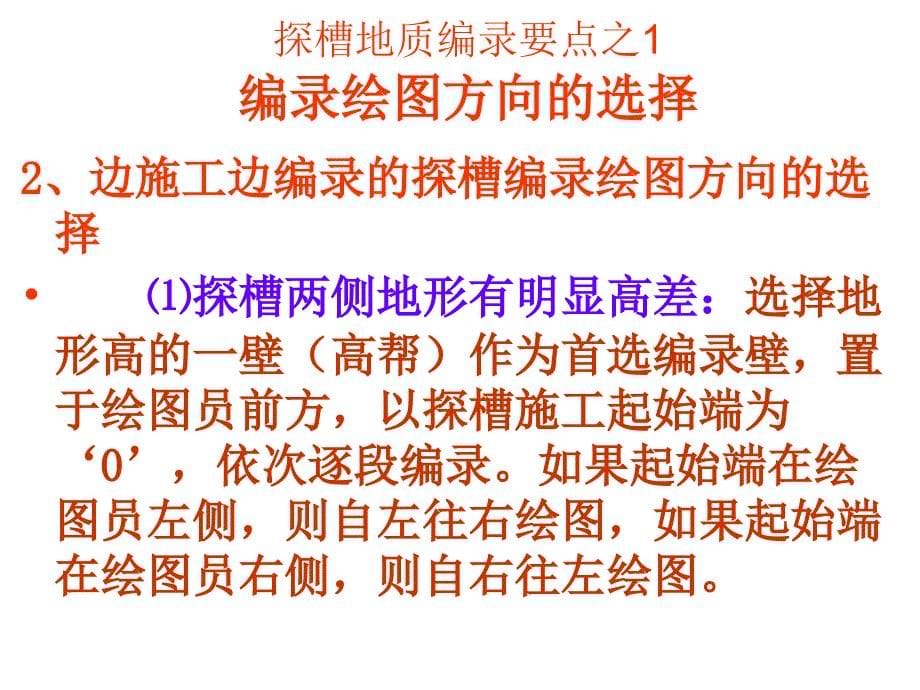 固体矿产勘查原始地质编录——探槽原始编录_第5页