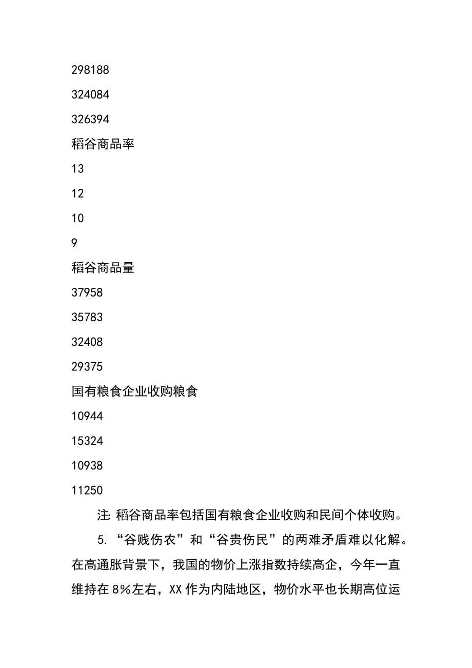 高通胀背景下粮食安全隐患的财政透视_第5页