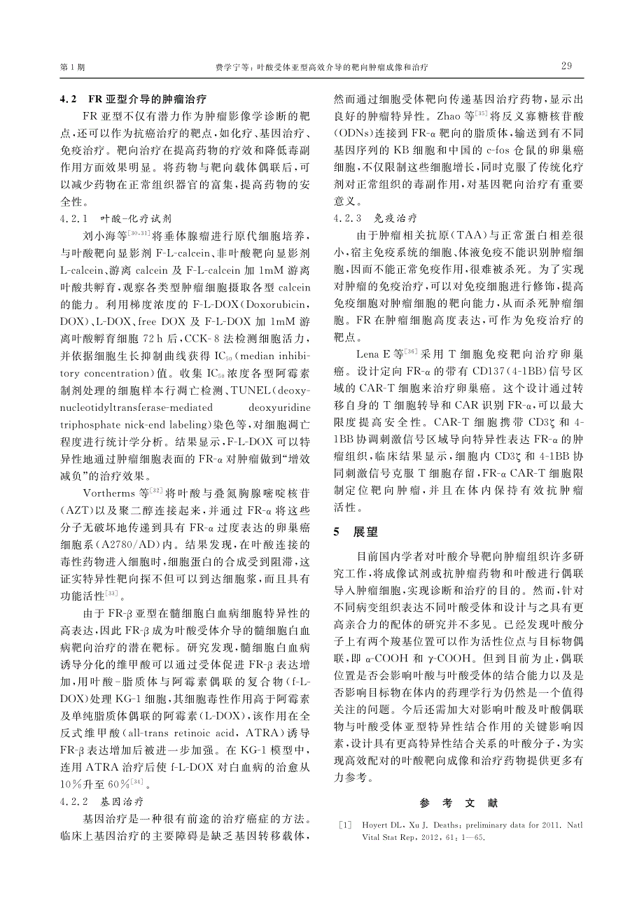 叶酸受体亚型高效介导的靶向肿瘤成像和治疗_第4页