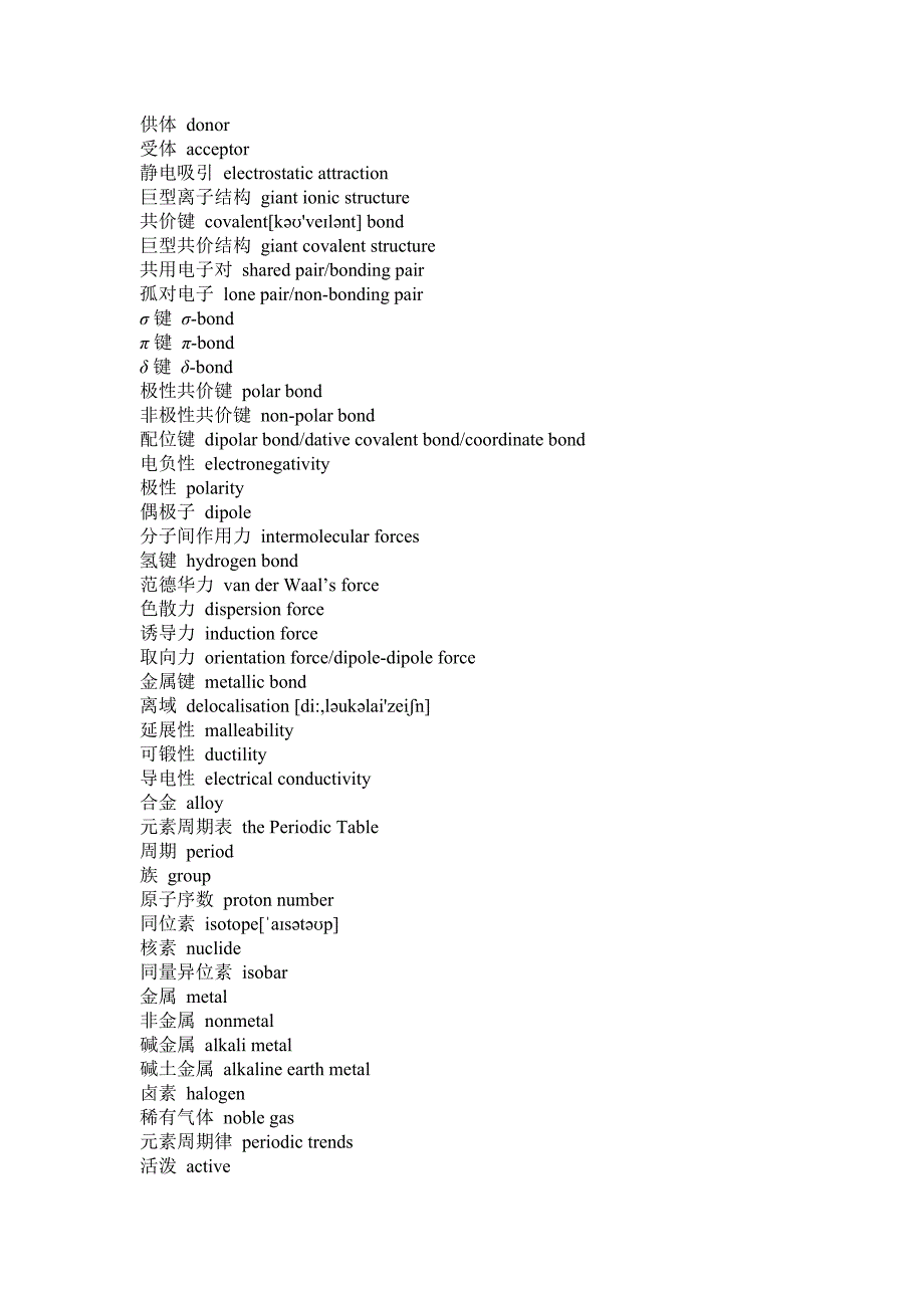 普通化学术语中英文对照表_第3页