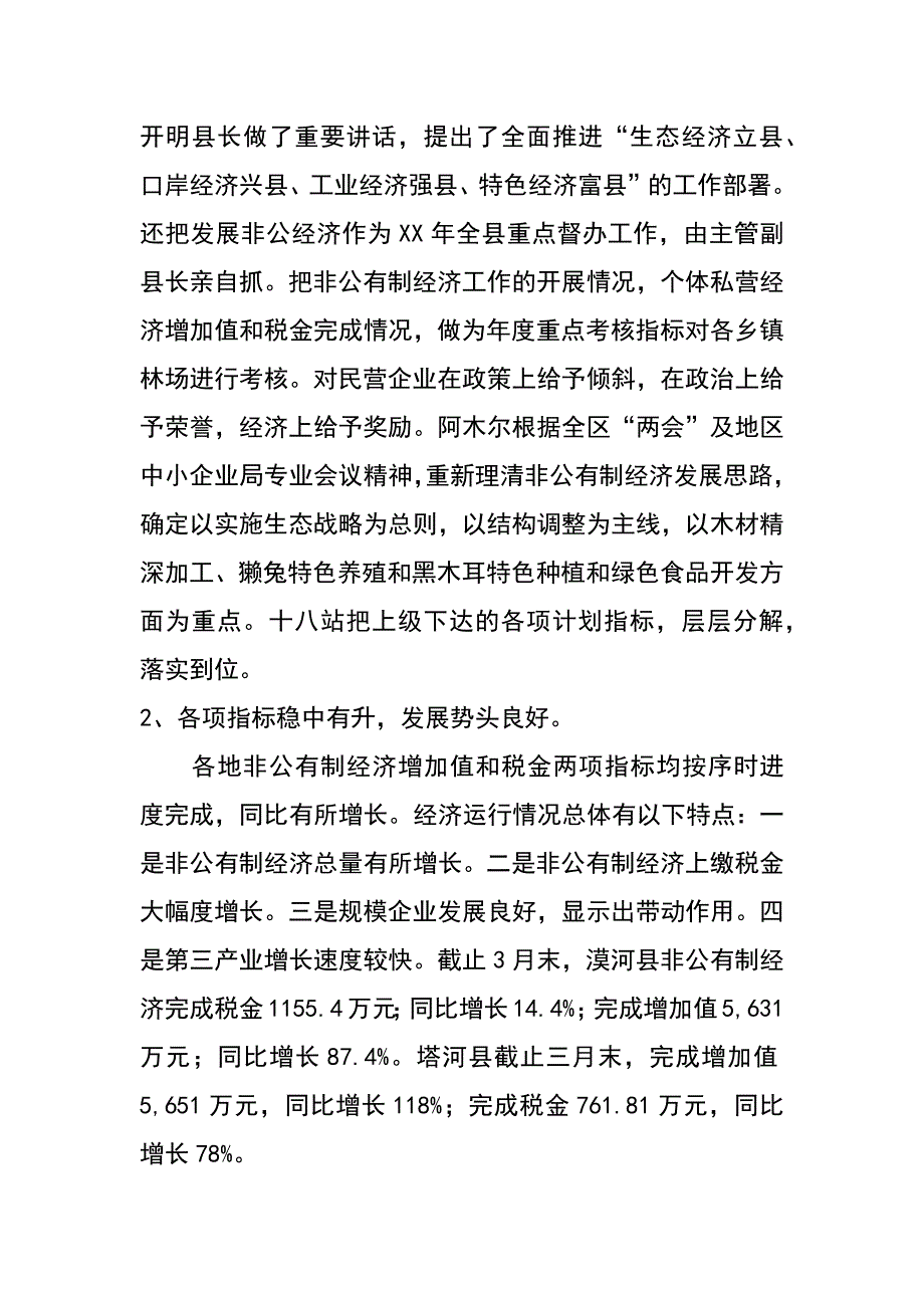 非公有制经济情况调研报告_第2页