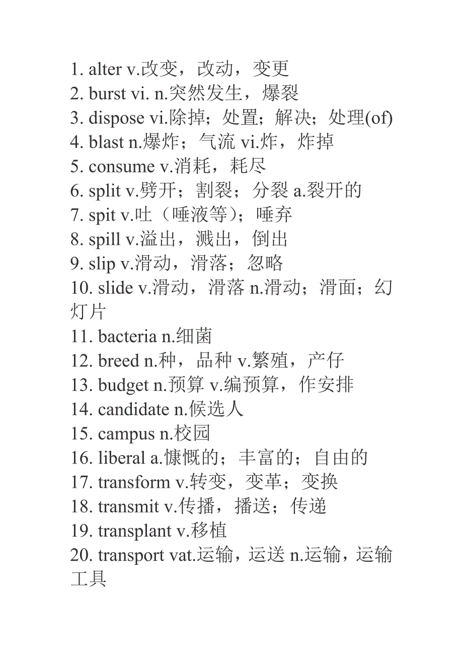 新四级冲刺需牢记的700核心词_第1页