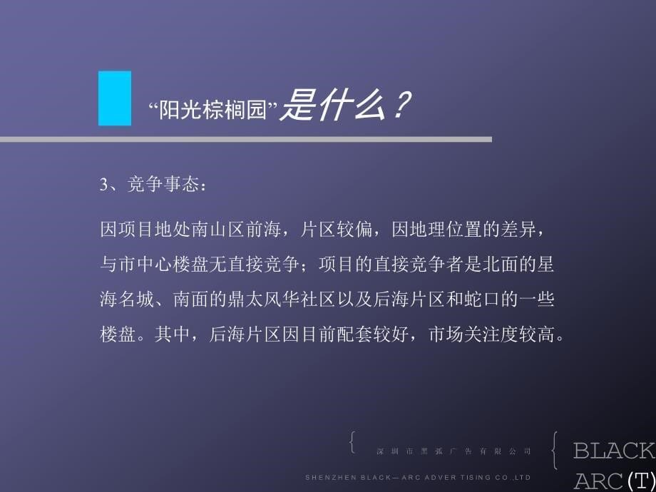 深圳阳光棕榈园广告推广与营销-房地产策划文案_第5页